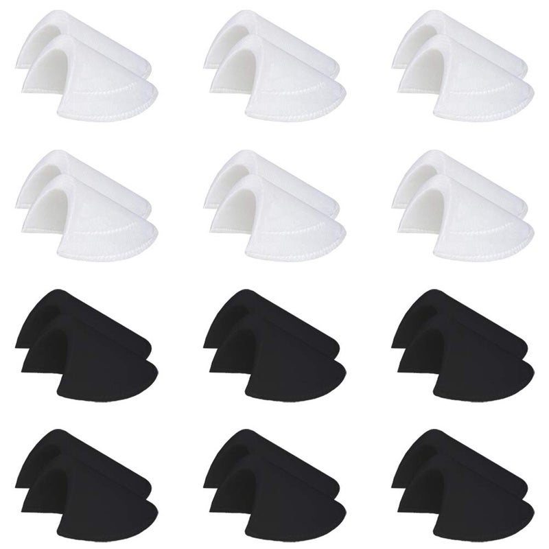 Jolbndcv 12 Pairs Shoulder Pads Sewing Set-in Shoulder Pads Foam Pads for Blazer T-Shirt Clothes - Image 1